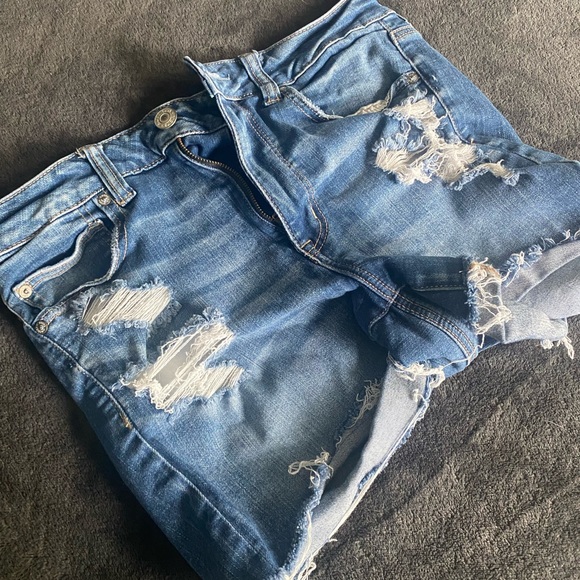 AE Hi-Rise Shortie Size 10 High Rise Shorts Ne(x)t Level Stretch - Picture 2 of 6